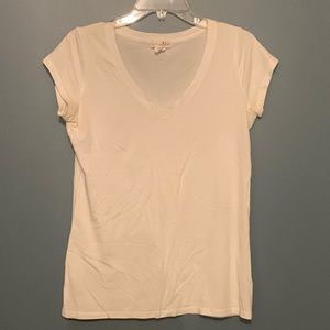 White v neck shirt size medium